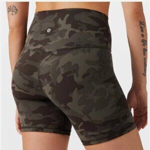 lululemon Align™ High-Rise Short 4" green camo